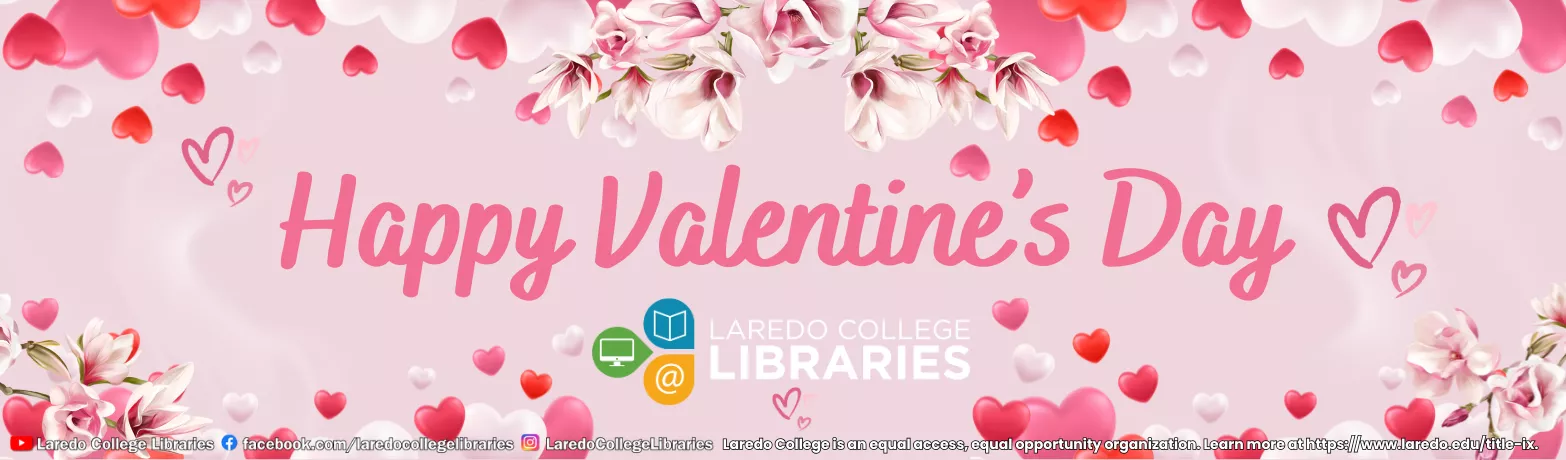 Happy Valentine's Day banner for February 14 day